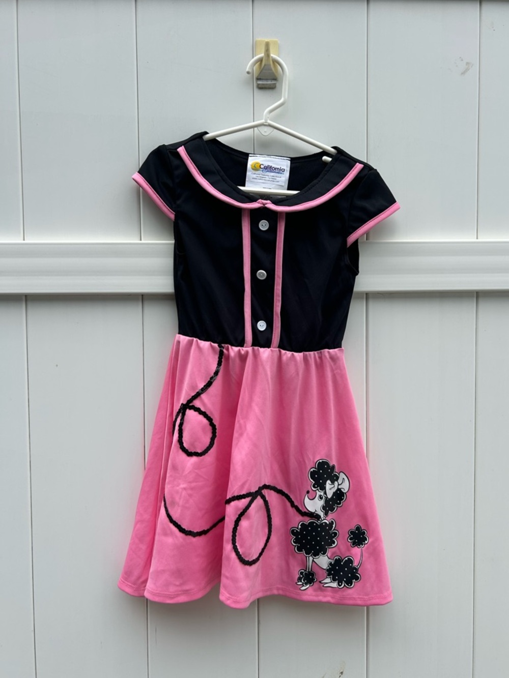 California Costumes 50s Sweetheart Poodle Dress | Toddler Medium (Size 4-6)